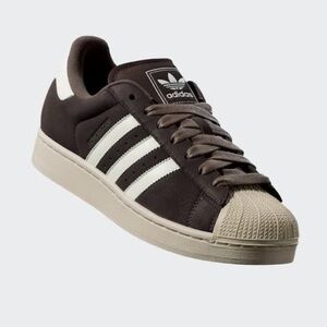 NWOB adidas LMTD Edition Superstar 2 Earth Strata Black Men's 7.5 Brown Suede